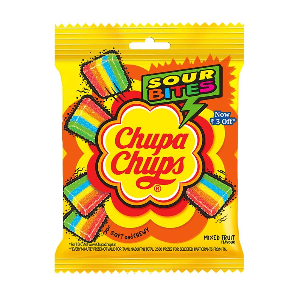 Chupa Chups Bites Mixed Fruit Sour Candy