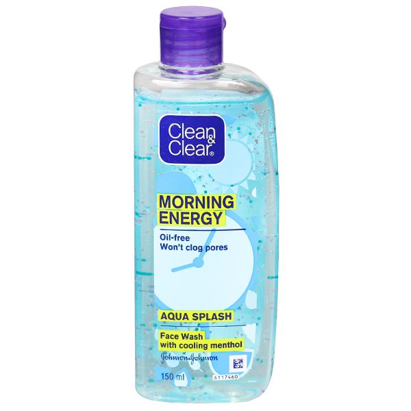CLEAN & CLEAR MORNING ENERGY AQUA SPLASH FACE WASH