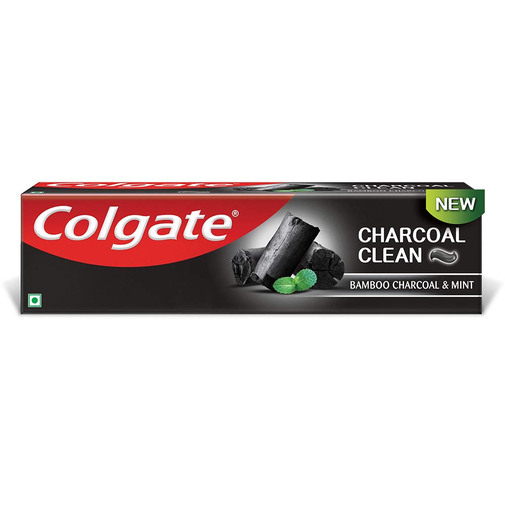 COLGATE BAMBOO CHARCOAL CLEAN & MINT TOOTHPASTE ( PACH OF 4 )