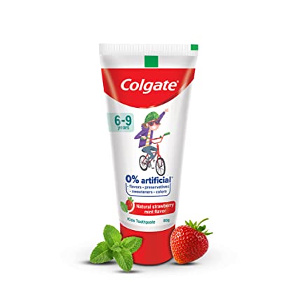 COLGATE NATURAL STRAWBERRY FLAVOR FOR KIDS TOOTHPASTE