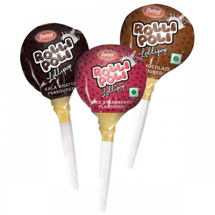 Dukes LOLLYGUM Mixed Fruit Flavour Lollipop
