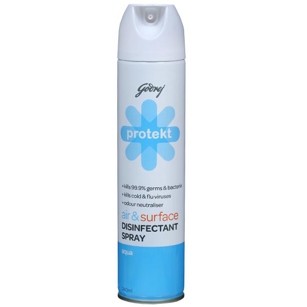 Godrej Protekt Disinfectant Spray Air and Surface Sanitizer Aqua