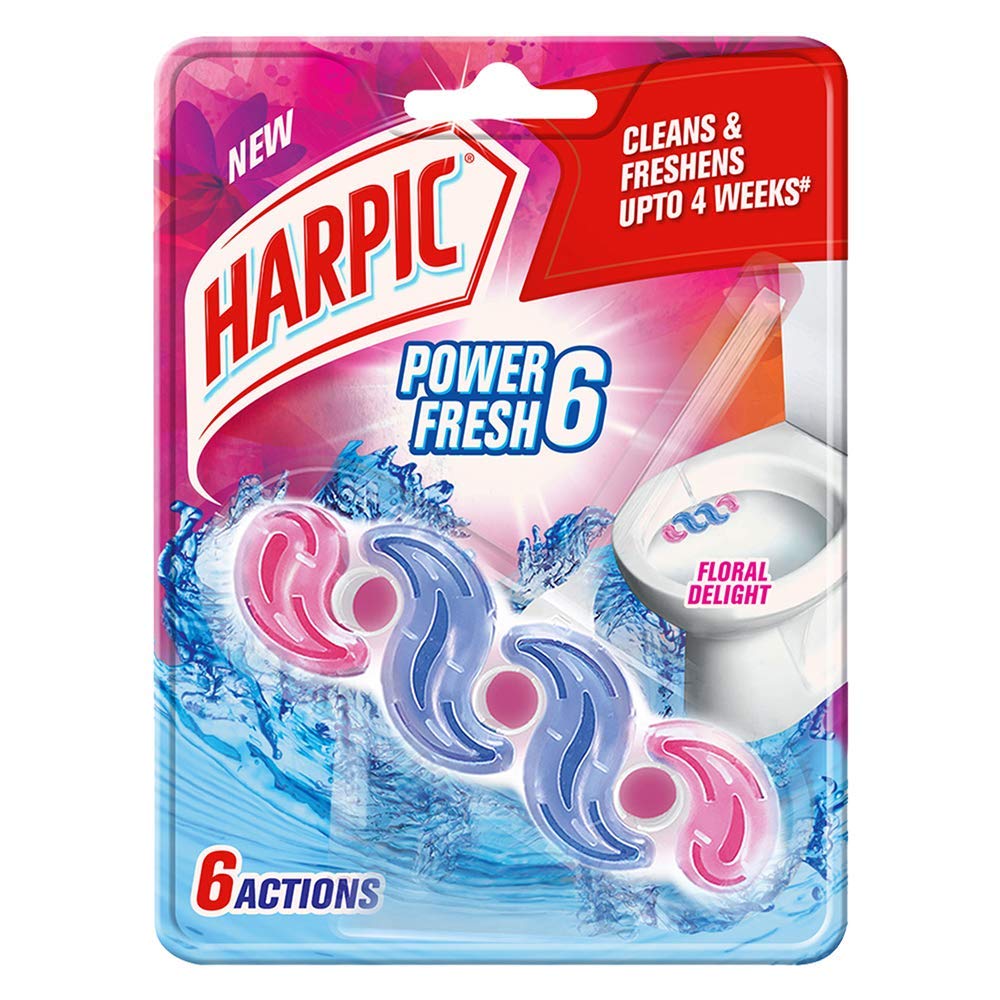 Harpic Power Fresh 6 Floral Rim Block