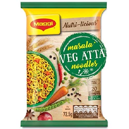 Maggi Nutri-licious Atta Masala Instant Noodles VegetarianÂ 