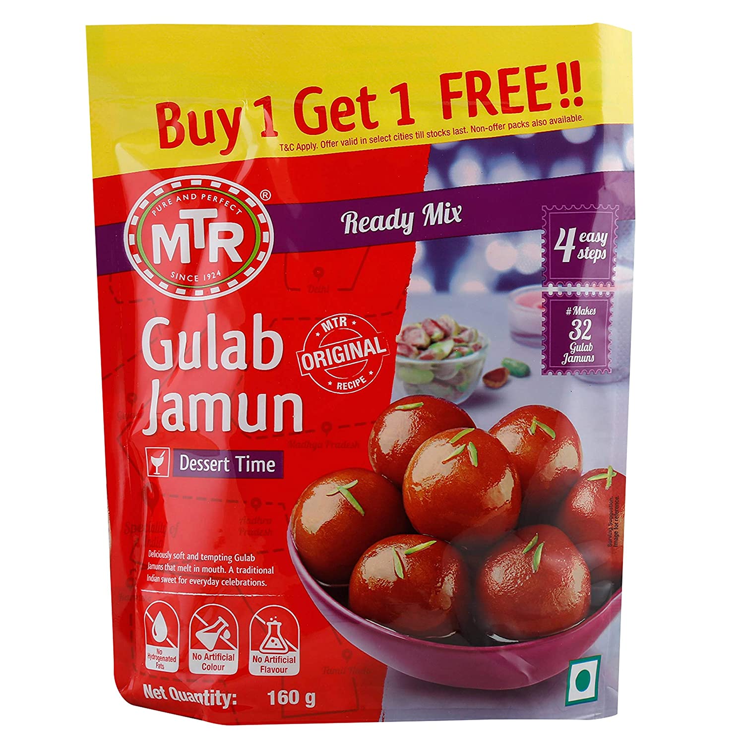 MTR Gulab Jamun Mix 160 gÂ Â (Buy 1Get 1(175g Each) Free)