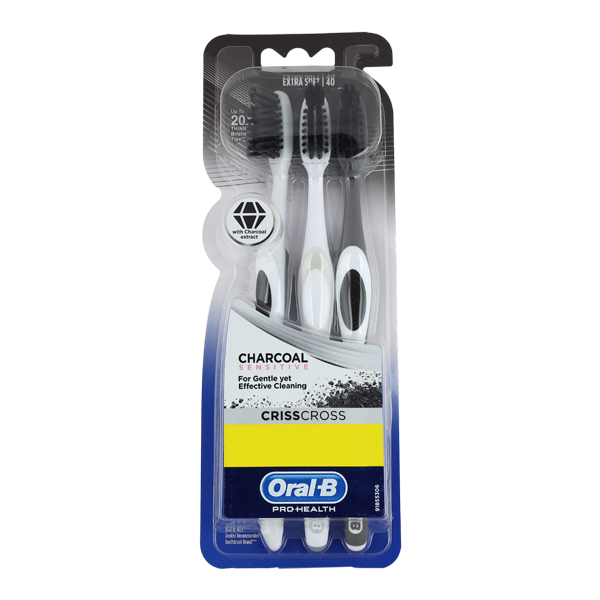 ORAL B PRO HEALT CRISS CROSS CHARCOAL SENSTIVE