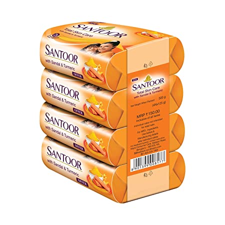 SANTOOR SANDAL & TURMERIC SOAP