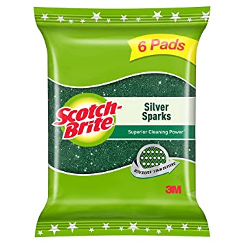 SCOTCH BRITE SILVER SPARKS SCRUB PAD