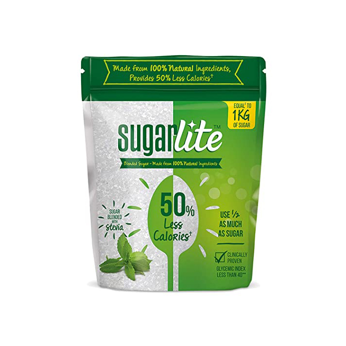 SUGARLITE 50 % LESS CALORIES SUGAR